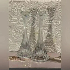 Crystal Candle Holders Vintage Classic  Design